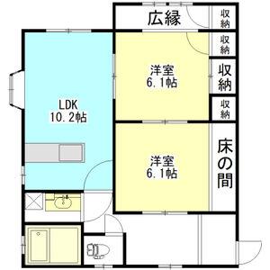 グランメゾン陽南(2LDK/1階)の間取り写真