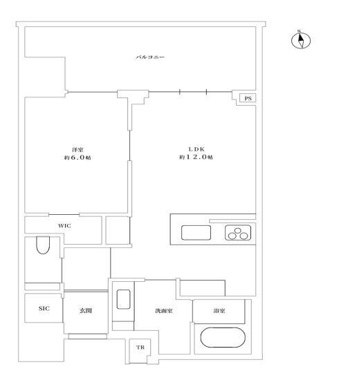 パークコート浜離宮ザタワー(1LDK/21階)の間取り写真