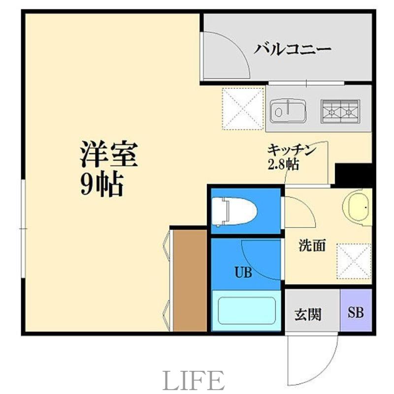 クレアコートひばりヶ丘(1K/2階)の間取り写真