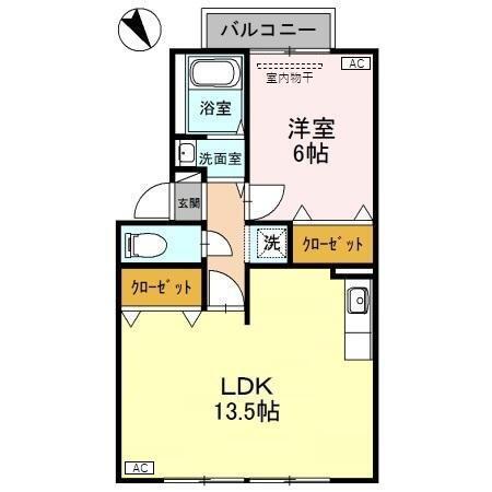 アドニスT・M NO3NO5 NO5(1LDK/2階)の間取り写真