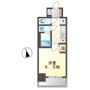 プレサンスTHE新栄(1K/3階)の間取り写真