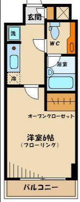 LINX LEGAMI(1K/5階)の間取り写真