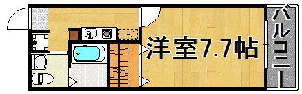CASAMENTO RUPE(1K/1階)の間取り写真