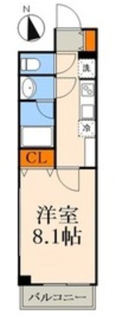 NSTBUILDINGII(1K/5階)の間取り写真