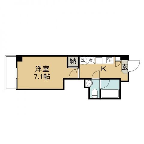 なかやビル(1K/3階)の間取り写真
