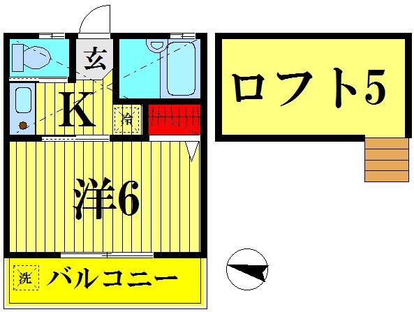 MAISON SANYU II(1K/1階)の間取り写真