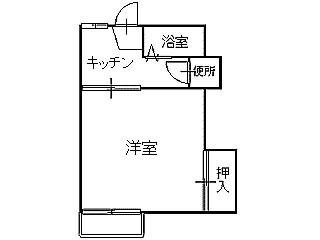 サンコーポ(1K/1階)の間取り写真