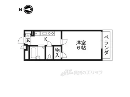 レオパレス三井田Ⅱ(ワンルーム/3階)の間取り写真