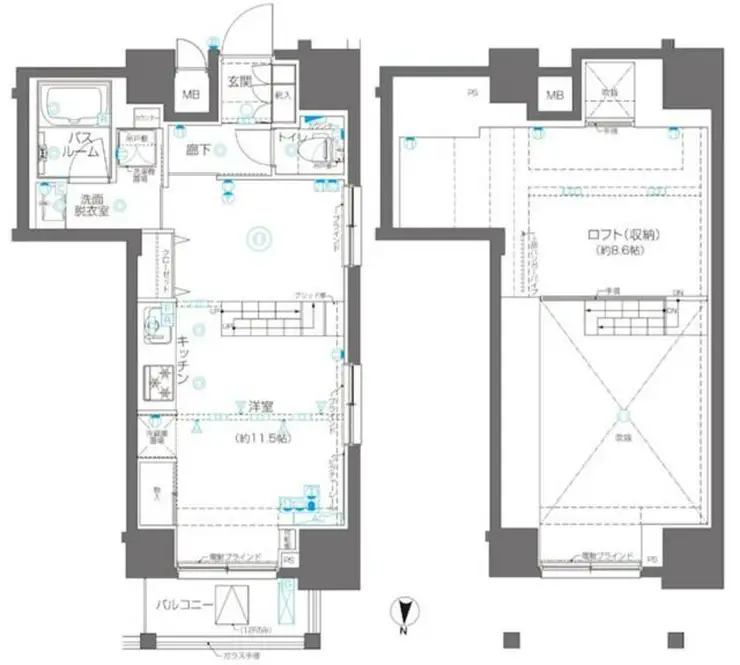 ZOOM錦糸町 14階階 間取り