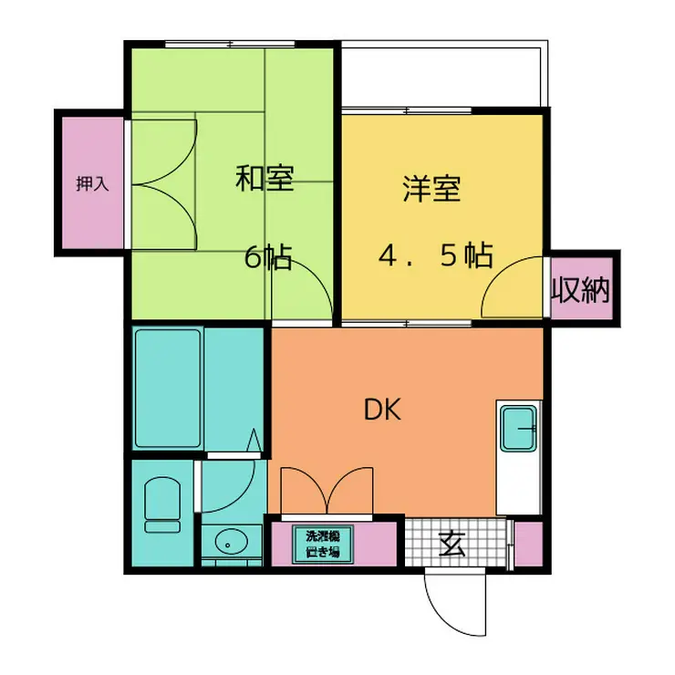 メゾン由紀 2階階 間取り