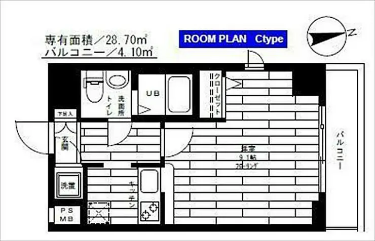 ステージグランデ高輪 6階階 間取り