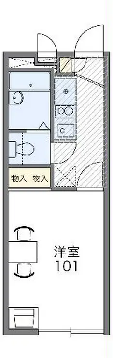 レオパレス新百合 2階階 間取り
