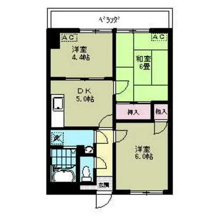 リブステージ横浜 8階階 間取り
