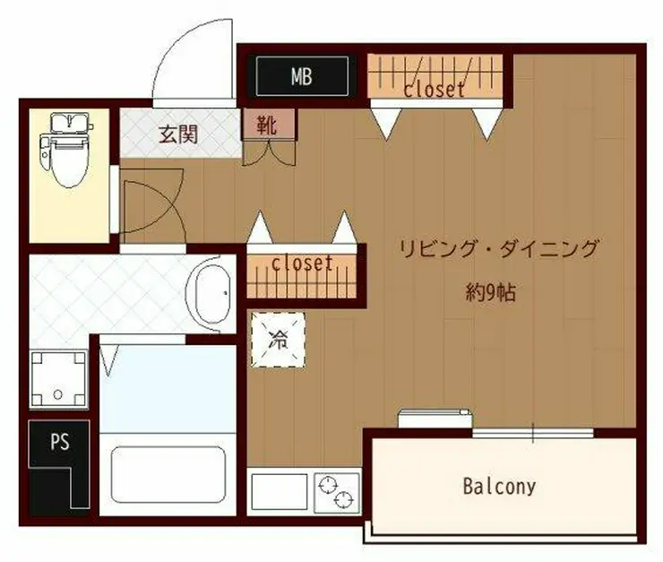プレール天王洲アイル弐番館 7階階 間取り