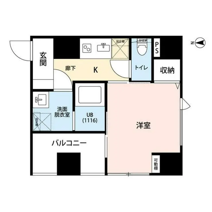 プレール・ドゥーク新丸子 7階階 間取り
