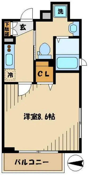 ペルシーモ 5階階 間取り