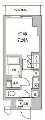 レジディア日本橋馬喰町II(1K/4階)の間取り写真