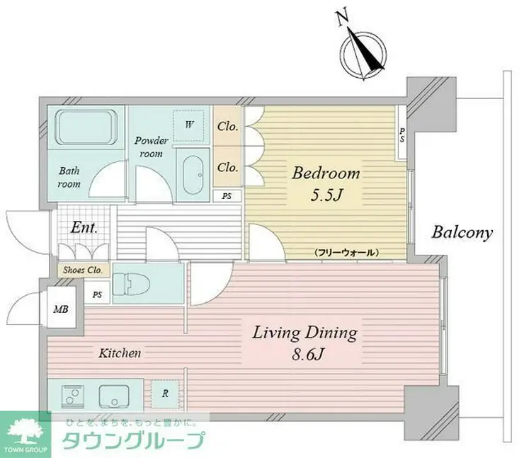 アクティ東仲通り 7階階 間取り
