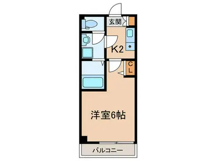 東京メトロ丸ノ内線 方南町駅 徒歩10分 2階建 新築(1K/2階)の間取り写真