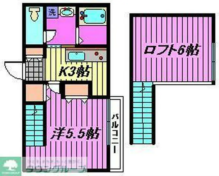 Duo Court 芝下 2階階 間取り