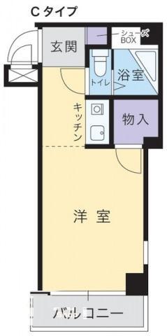 アルファエステート昭和町(1K/4階)の間取り写真