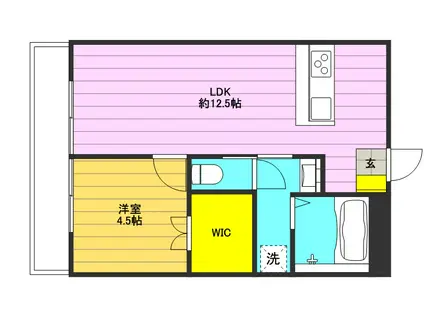 エスポアール(1LDK/3階)の間取り写真