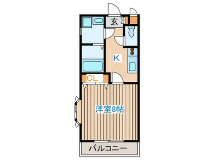 COLLEGE PARK12(1K/3階)の間取り写真