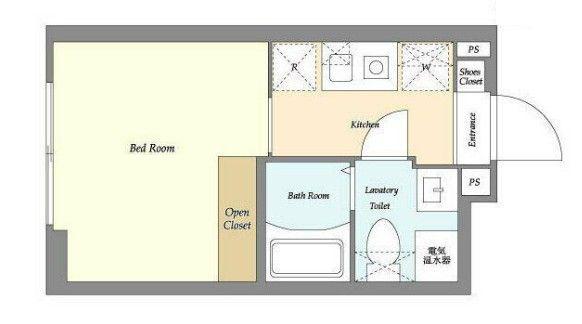 CASA GRAZIE 池袋(1K/2階)の間取り写真