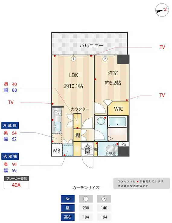 ジェイパーク自由が丘 5階階 間取り