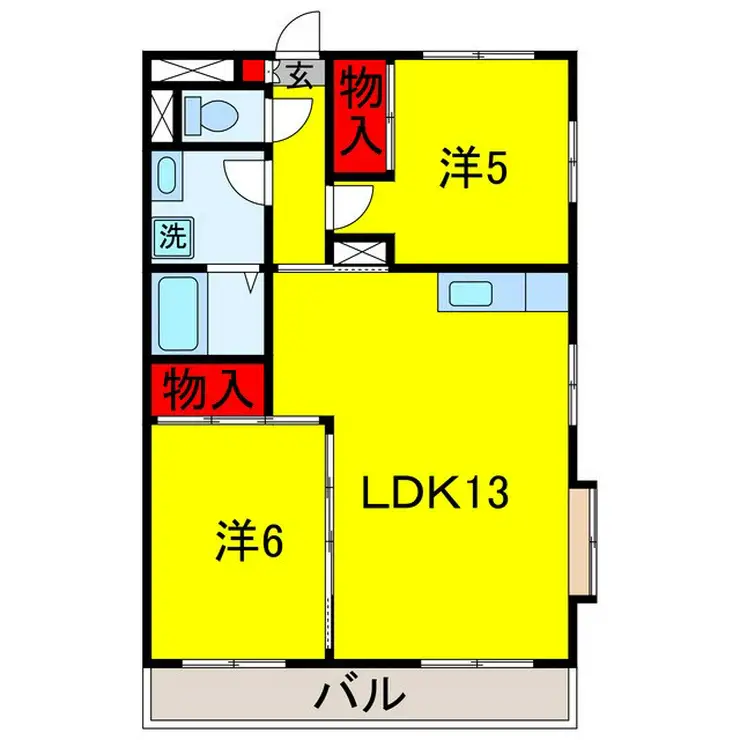 ウッドクレスト市原 2階階 間取り