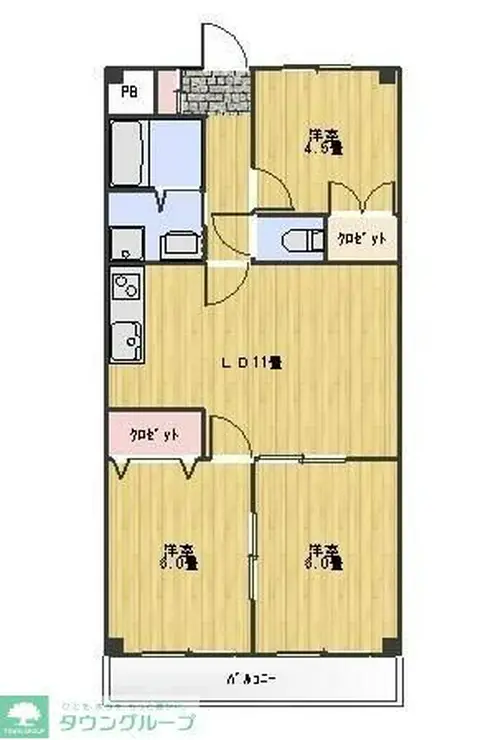 メゾントミタ 2階階 間取り