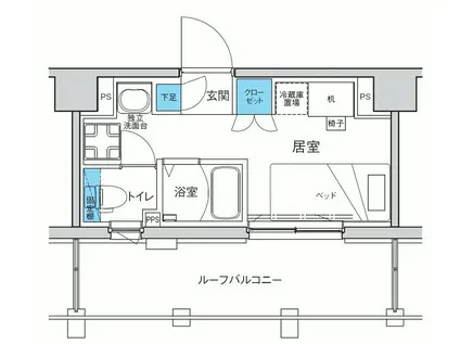 キャンパスヴィレッジ浦安(ワンルーム/5階)の間取り写真