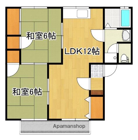 グレールコート(2LDK/1階)の間取り写真
