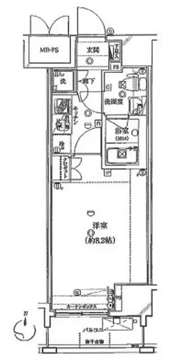 Risingplace南千住 7階階 間取り