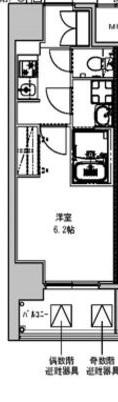 S-RESIDENCE野並駅前BROAD(1K/4階)の間取り写真