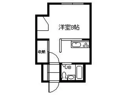 ARTE618(ワンルーム/1階)の間取り写真