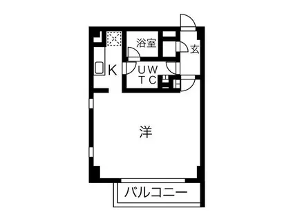 FLEG目黒平町(ワンルーム/2階)の間取り写真