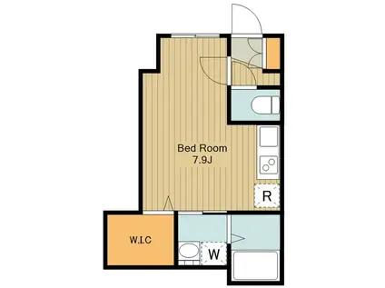 サンベルーガ(ワンルーム/1階)の間取り写真