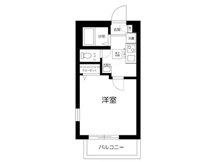 レーヴ中村橋(1K/1階)の間取り写真