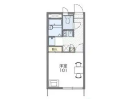 レオパレス松岳(1K/1階)の間取り写真