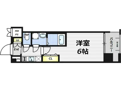 レオンコンフォート梅田北(1K/3階)の間取り写真