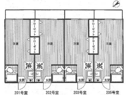 カーサ・コスタ谷中(ワンルーム/2階)の間取り写真