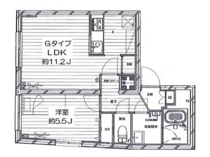 ラフィーネ音羽東棟(1LDK/3階)の間取り写真