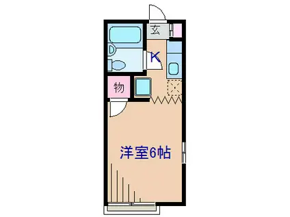 レオ新横浜C(1K/2階)の間取り写真