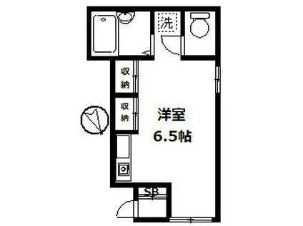 ブランシェ(ワンルーム/1階)の間取り写真