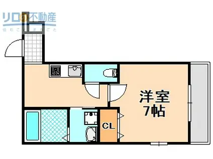 フジパレス稲野駅北II番館(1K/2階)の間取り写真