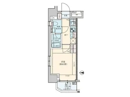 ロアール武蔵新城(1K/10階)の間取り写真