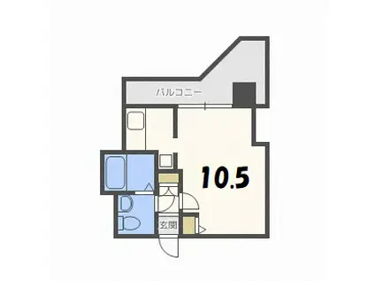 レジディア札幌駅前(1K/12階)の間取り写真