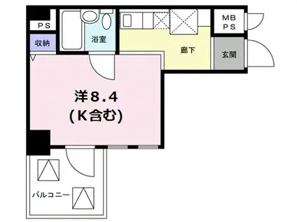 GLOIRE烏丸五条(ワンルーム/7階)の間取り写真