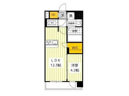 CERESDAIMON(1LDK/4階)の間取り写真